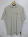 Polo by Ralph Lauren/ラルフローレン ワンポイント 半袖 鹿の子 ポロシャツ グレー【サイズ:M】【中古】【あす楽対応】【古着 mellow楽天市場店】