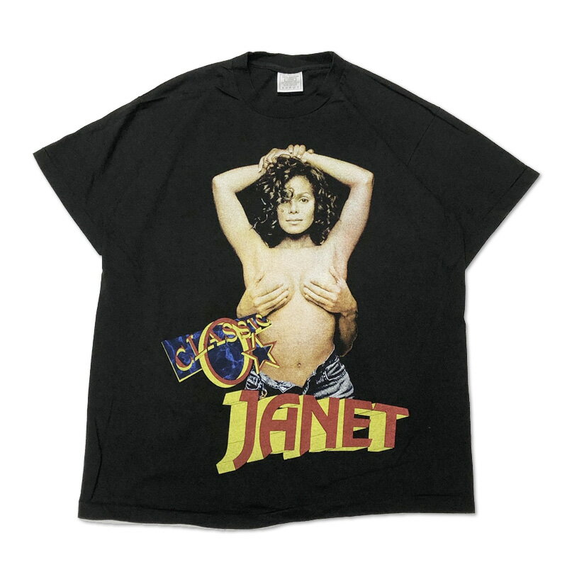 Janet Jackson ジャネット・ジャクソン アーティスト Tシャツ 半袖 両面プリント サイズ:メンズ L ブラック【新品】