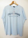 ポロ ラルフローレン Polo by Ralph Lauren Tシャツ 半袖 プリント入り サイズ:L ライトブルー 【古着】 古着 【中古】 中古 mellow 【古着屋mellow楽天市場店】