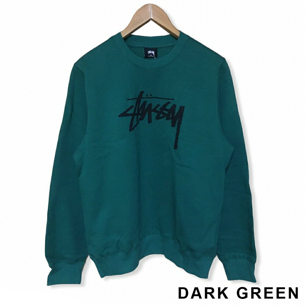 ステューシー STUSSY WOMENS スウェット トレーナー ストッククルー STOCK CREW レモン ダークグリーン アッシュヘザー ブラック XS , S , M , L【2911187】【新品】 新品 mellow USA企画 プルオーバー 【あす楽対応】【古着屋mellow楽天市場店】