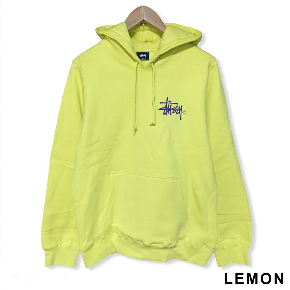 ステューシー STUSSY WOMENS ベーシック ロゴ フード スウェット パーカー トレーナー BASIC LOGO HOOD レモン ダークグリーン キャラメル ブラック XS , S , M , L【2921766】【新品】 新品 mellow USA企画 プルオーバー 【あす楽対応】【古着屋mellow楽天市場店】
