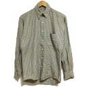 【今ならお得★ポイント10倍】バーバリー Burberry シャツ 長袖 チェック サイズ:XS グリーン系 MADE IN U.S.A【古着】 古着【中古】 ...