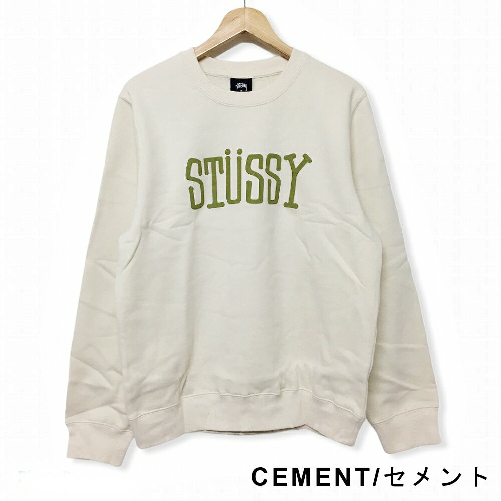 レディース ステューシー STUSSY WOMENS ブロックタイプ クルー スウェット トレーナー BLOCK TYPE CREW セメント ブラック S , M 【2911177】【新品】 新品 mellow USA企画 プルオーバー ストリート【あす楽対応】【古着屋mellow楽天市場店】