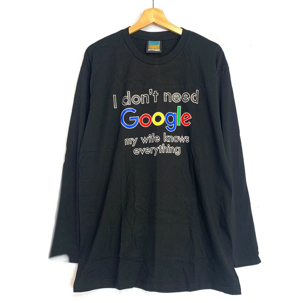 新品 Google 企業 ロンT 黒 サイズ有り