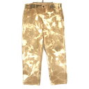 ディッキーズ Dickies ブリーチ加工 ダックパンツ ペインター サイズ:W35 L31.5 ブラウン系【古着】 古着 【中古】 中古 mellow 【古着...
