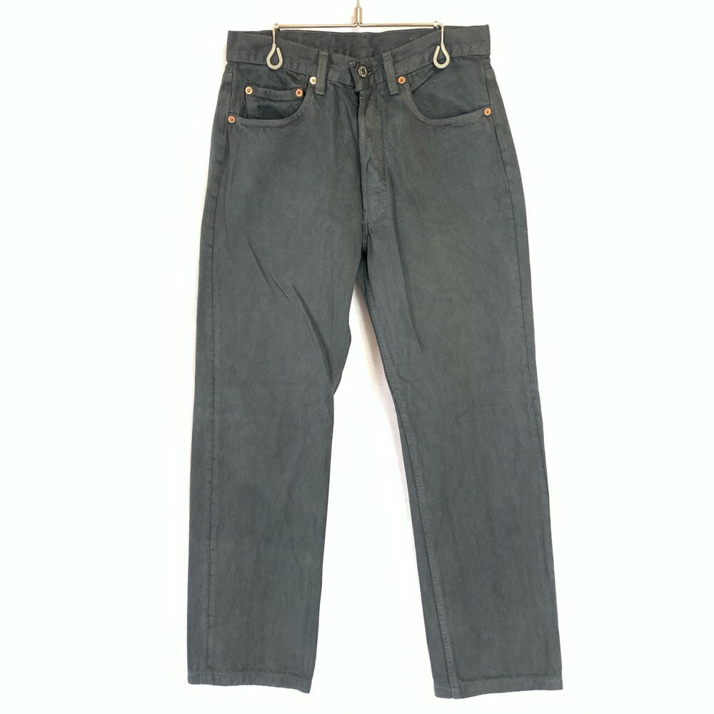 リーバイス Levis 501 デニムパンツ サイズ：W30 L30 後染め ブラック (チャコール) MADE IN USA【古着】 古着 【中古】 中古 mellow 【あす楽対応】【古着屋mellow楽天市場店】