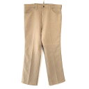 ラングラー Wrangler ランチャーパンツ スラックス サイズ:W36.5 L31.5 ブーツカット モカベージュ系 MADE IN USA【古着】 古着 ...