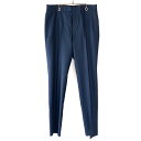 【今がお得★ポイント5倍でゲット】カルバン クライン Calvin Klein レーヨン混 スラックス パンツ 薄手 サイズ : W35 ネイビー ヘリンボーン...