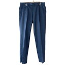 【今がお得★ポイント5倍でゲット】カルバン クライン Calvin Klein レーヨン混 スラックス パンツ 薄手 サイズ : W33 ネイビー ヘリンボーン...
