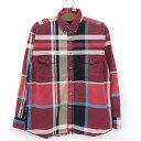 【今ならお得★ポイント5倍】ラングラー Wrangler シャツ 長袖 ボタンダウン チェック柄 サイズ:36/16 1/2 X-LONG TAILS エンジ系×ホワイト×ブラック 【古着】 古着 【中古】 中古 mellow 【古着屋mellow楽天市場店】(4)