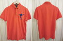 【新品】Polo by Ralph Laurenポロラルフローレン RUGBYラグビー 半袖 鹿の子 ポロシャツ オレンジ S【古着屋mellow楽天市場店】
