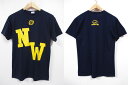 NW Grizzlies プリント 半袖 Tシャツ 紺×黄 【サイズ:M位】【Northwest】【カレッジ】【古着屋mellow楽天市場店】【中古】