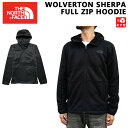 ノースフェイス THE NORTH FACE ウルバートン シェルパ ジップ フーディー MEN 039 S WOLVERTON SHERPA FULL ZIP HOODIE ブラック グレー サイズ：S , M , L , XL 【NF0A3YQQ】【新品】 新品 mellow USA企画 パーカー STANDARD FIT 【あす楽対応】【古着 mellow楽天市場店】