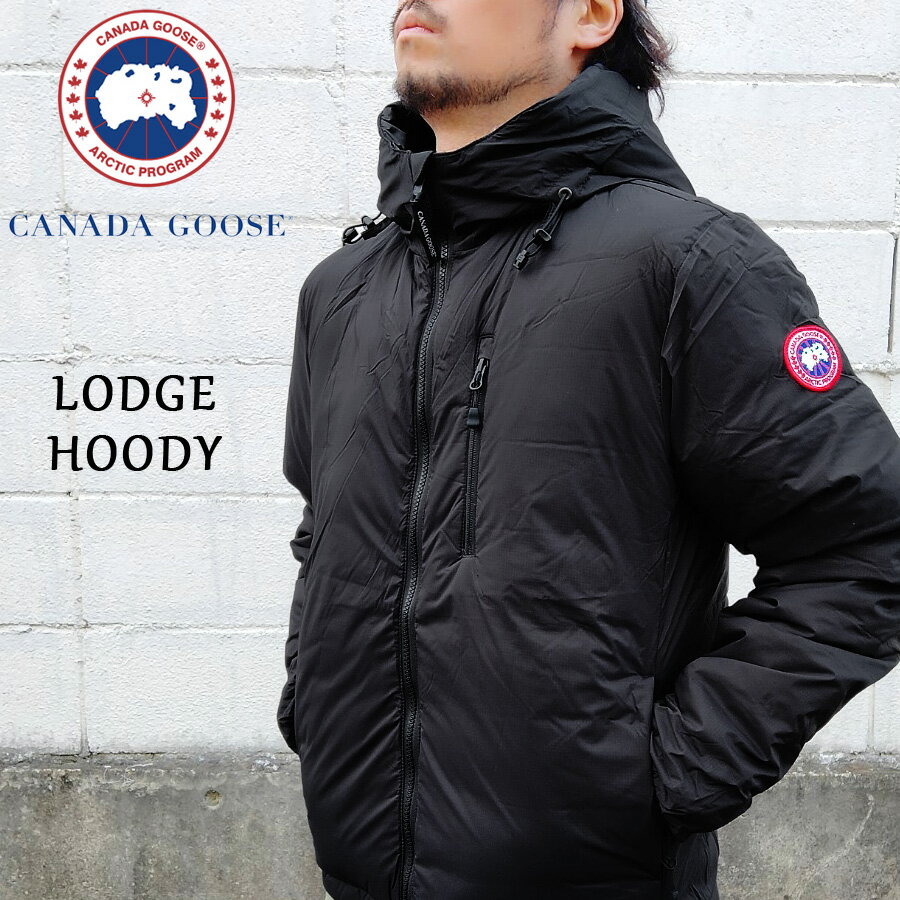 カナダグース カナダグース CANADA GOOSE ロッジフーディー ダウンジャケット LODGE HOODY Made in CANADA ブラック サイズ：S , M , L 【5078M】【新品】 新品 mellow カナダ企画 アウター ダウンパーカー ライトダウン 【あす楽対応】【古着 mellow楽天市場店】