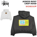 ステューシー 服 メンズ レディース ステューシー STUSSY スウェット パーカー フーディー アグネス ボクシー クロップ AGNESS BOXY CROP HOOD チャコール グレー S , M , L 【218127】【新品】 新品 mellow USA企画 Women プルオーバー ストリート 【あす楽対応】【古着屋mellow楽天市場店】