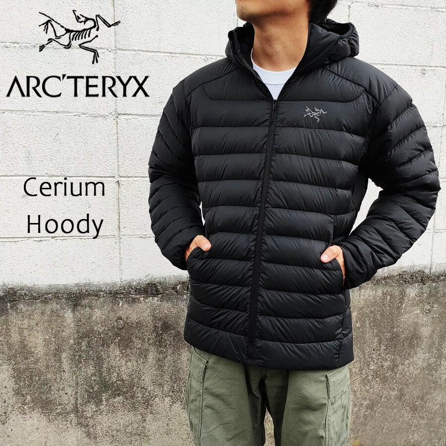 アークテリクス アウター メンズ アークテリクス ARC'TERYX セリウム フーディー ダウン ジャケット Cerium Hoody ブラック サイズ : S , M , L X000007313 ARCTERYX OUTDOOR アウトドア 【新品】