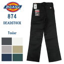 ★10 オフ クーポン 4/2 14時まで★ディッキーズ Dickies 874 ワークパンツ ORIGINAL FIT サイズ：W28.5 W29.5 W30.5 W31 W32 W32.5 W33 W34 W38 ブラック ホワイト カーキ ネイビー チャコール シルバー グリーン Deadstock デッドストック 新古品 mellow 【あす