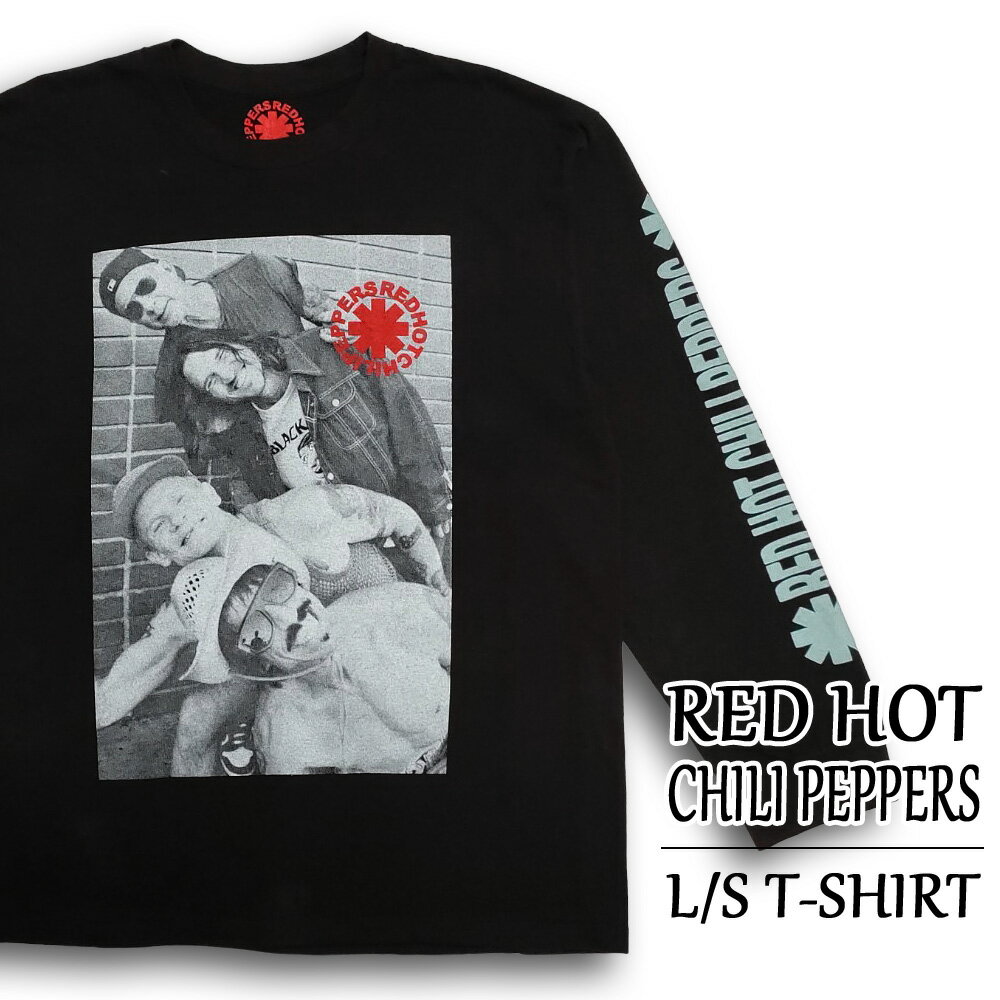 レッドホットチリペッパーズ ロンT 長袖 Tシャツ RED HOT CHILI PEPPERS ブラック サイズ：メンズ XL 相当 UNLIMITED LOVE WORLD TOUR レッチリ バンドTシャツ ロックTシャツ 大きいサイズ 【新品】