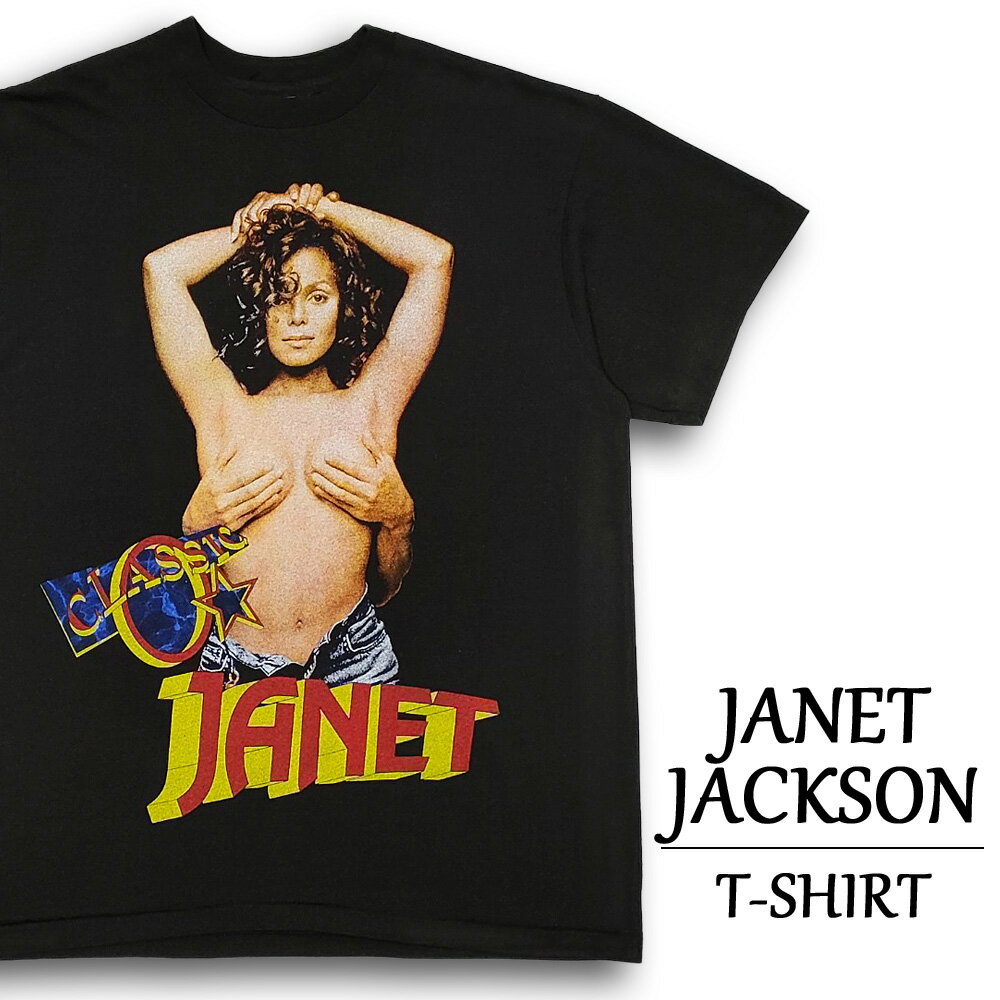 ジャネット・ジャクソン Tシャツ 半袖 アーティスト ブラック サイズ:メンズ L JANET JACKSON ミュージックTシャツ 大きいサイズ 【新品】