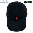 ポロ ラルフローレン キャップ ワンポイント刺繍 コットン ブラック Polo Ralph Lauren ポニー 帽子 ベースボールキャップ 52〜63cm メ...