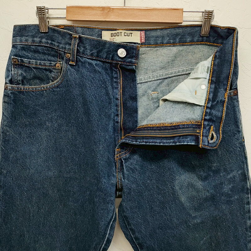 リーバイス 517 デニム パンツ Levi's ブーツカット ブルー サイズ：W34.5 L32.5 古着 インディゴ Levis BOOT CUT フレア 【中古】