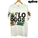 THE LEGENDARY Joe Bloggs Tシャツ 半袖 生成り サイズ:メンズ L 相当 白T ボロ クラッシュ 古着 【中古】