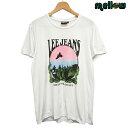 Lee リー Tシャツ 半袖 COAST TO COAST ホワイト サイズ:メンズ L 白T ボロ LEE JEANS 古着 【中古】