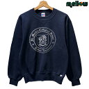 ラッセル アスレティック スウェットシャツ USA製 RUSSELL ATHLETIC ネイビー サイズ メンズ S 長袖 クルーネック プルオーバー トレーナー St. Mark's Cathedral School カレッジ 古着 【中古】