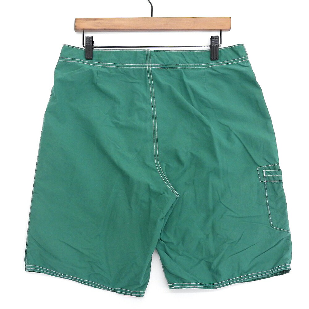 【50%OFF クーポン】ポロ ラルフローレン/Polo by Ralph Lauren スイム ショートパンツ 刺繍・ワッペン 実寸：W32 グリーン 【古着】 古着 【中古】 中古 mellow 【古着屋mellow楽天市場店】