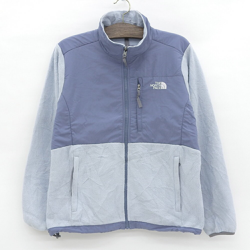 レディース ノースフェイス THE NORTH FACE ジップアップ デナリ フリース ジャケット 長袖 サイズ：WOMEN'S L　アイスブルー×ブルー 【古着】 古着 【中古】 中古 mellow 【あす楽対応】【古着屋mellow楽天市場店】