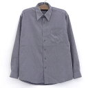 BRANDINI ソフト スエードシャツ 長袖 無地 サイズ:M グレー 【古着】 古着 【中古】 中古 mellow 【古着屋mellow楽天市場店】