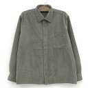 【今がお得★ポイント5倍でゲット】croft&barrow ソフト スエードシャツ 長袖 サイズ:XL オリーブ 【古着】 古着 【中古】 中古 mellow ...