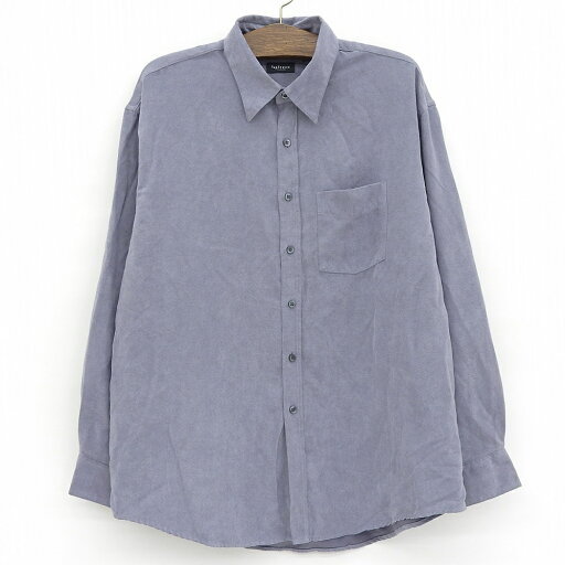 【今がお得★ポイント5倍でゲット】VANHEUSEN ソフト スエードシャツ 長袖 無地 サイズ:XL ブルーグレイ 【古着】 古着 【中古】 中古 mellow 【古着屋mellow楽天市場店】 【今がお得★ポイント5倍でゲット】VANHEUSEN ソフト スエードシャツ 長袖 無地 サイズ:XL ブルーグレイ 【古着】 古着 【中古】 中古 mellow 【古着屋mellow楽天市場店】