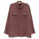 【今がお得★ポイント5倍でゲット】VAN HEUSEN ソフト スエードシャツ 長袖 無地 サイズ:XXL エンジ 【古着】 古着 【中古】 中古 mellow...