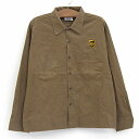 【今がお得★ポイント5倍でゲット】UPS プリント入り ワークシャツ 長袖 サイズ:2XL ダークブラウン 【古着】 古着 【中古】 中古 mellow 【古着...