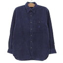 【今ならお得★ポイント5倍】ノーティカ/NAUTICA コーデュロイシャツ 長袖 サイズ:M ネイビー 【古着】 古着 【中古】 中古 mellow 【古着屋m...