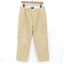 ポロ ラルフローレン/Polo by Ralph Lauren ツータック コーデュロイ パンツ 実寸：W33 L25.5 ベージュ KEATING PANT 【古着】 古着 【中古】 中古 mellow 【古着屋mellow楽天市場店】