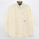 【今がお得★ポイント5倍でゲット】トミー ヒルフィガー/TOMMY HILFIGER ボタンダウン コーデュロイ シャツ 長袖 サイズ:XL ライトオレンジ系 ...