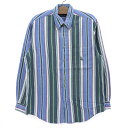 【今ならお得★ポイント5倍】ノーティカ/NAUTICA マルチストライプ ボタンダウン シャツ 長袖 サイズ:M 【古着】 古着 【中古】 中古 mellow ...
