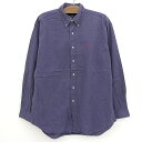 【今ならお得★ポイント5倍】ラルフローレン Ralph Lauren ボタンダウンシャツ BLAIRE 長袖 サイズ:L ネイビー 【古着】 古着 【中古】 中...