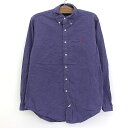 【今ならお得★ポイント5倍】ポロ ラルフローレン Polo by Ralph Lauren ボタンダウンシャツ 長袖 ナス紺 サイズ:L 【古着】 古着 【中古...