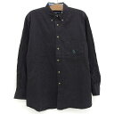 【今ならお得★ポイント5倍】ノーティカ NAUTICA ボタンダウンシャツ 長袖 サイズ:L ブラック 【古着】 古着 【中古】 中古 mellow【古着屋me...
