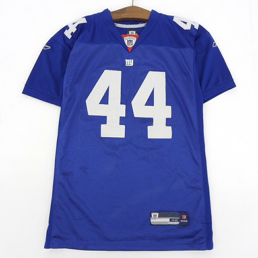 【50%OFF クーポン】Reebok NFL New York Giants/ニューヨーク・ジャイアンツ メッシュ フットボールジャージ 半袖 サイズ：48 ブルー 【古着】 古着 【中古】 中古 mellow 【古着屋mellow楽天市場店】