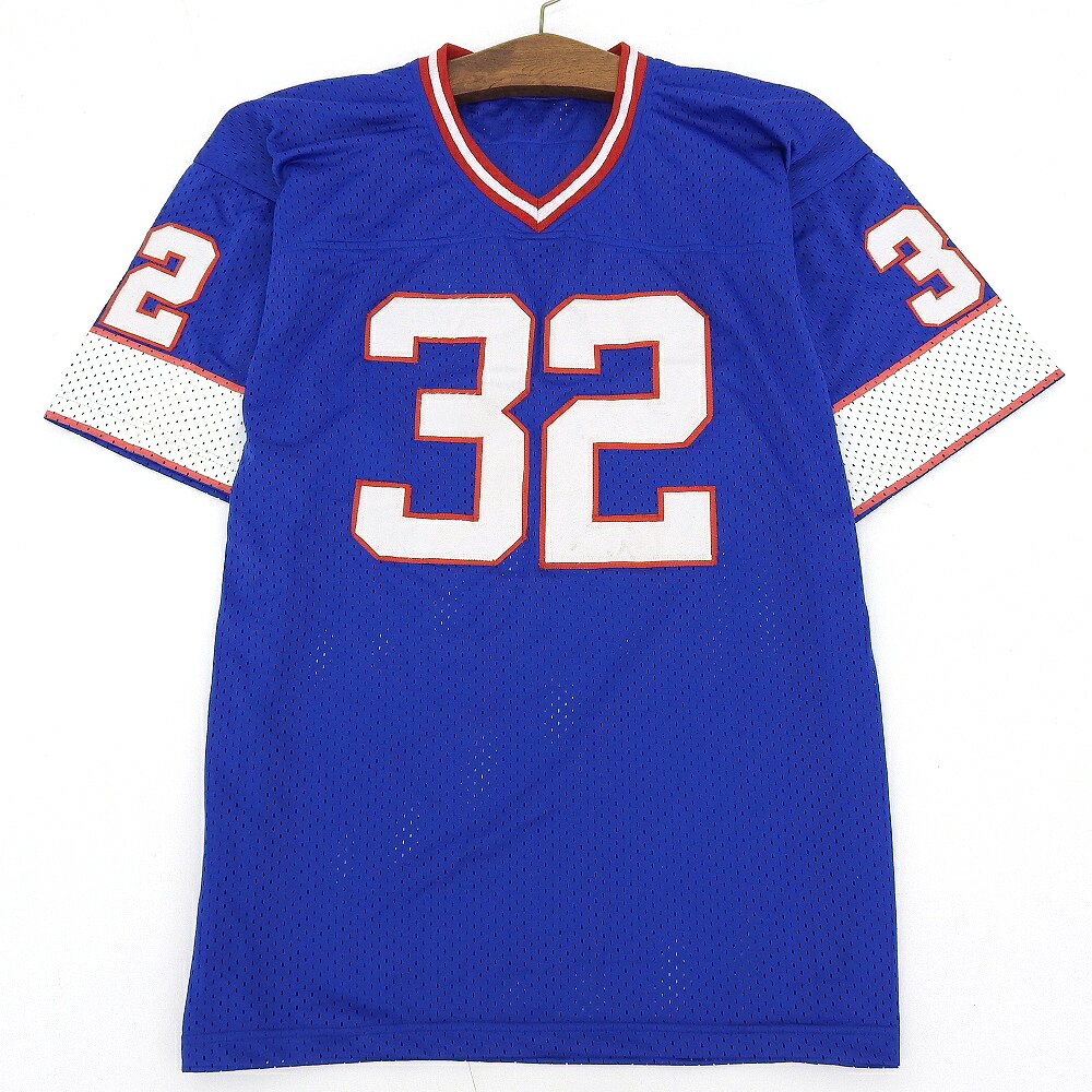 NFL メッシュ フットボールジャージ 半袖 サイズ：52 ブルー×レッド×ホワイト 【古着】 古着 【中古】 ..