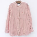 ノーティカ NAUTICA ロングスリーブシャツ 長袖 サイズ:XXL ホワイト×レッド ストライプ 【古着】 古着 【中古】 中古 mellow 【古着屋me...