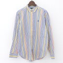 【今がお得★ポイント5倍でゲット】ラルフローレン Ralph Lauren ロングスリーブ ボタンダウンシャツ 長袖 サイズ:BOY'S L マルチストライプ ...