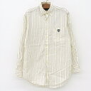 ポロゴルフ ラルフローレン POLO GOLF Ralph Lauren KINCAID ロングスリーブシャツ 長袖 サイズ:M ホワイト×ブルー ストライプ ...