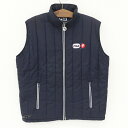 【今ならお得★ポイント5倍】フィラ FILA 中綿ナイロンベスト サイズ:XL相当 ネイビー 【古着】 古着 【中古】 中古 mellow 【古着屋mellow...