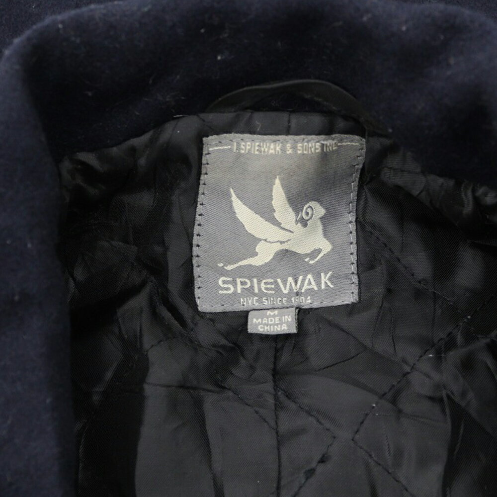 スピワック/SPIEWAK ウール Pコート サイズ：M ネイビー 【古着】 古着 【中古】 中古 mellow 【古着屋mellow楽天市場店】