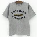 WEST CHESTER UNIVERSITY GOLDEN RAMS Tシャツ カレッジ プリント 半袖 表記なし Men 039 s L位 グレー 【古着】 古着 【中古】 中古 mellow 【古着屋mellow楽天市場店】